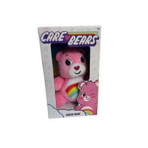 Care Bears Cheer Bear Plush Kids One Size Pink New NIB Rainbow Stuffed Animal